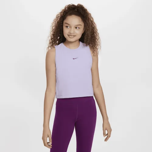Nike Pro Girls' Dri-FIT тренувальні Tank Top колір фіолетовий