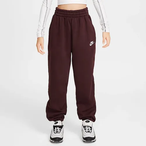 Nike Sportswear Club Fleece Big дитячі Loose Pants колір червоний