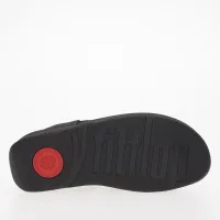 Japonki FitFlop Lulu Glitz-Canvas Toe-Post HQ9-B06 - Чорні