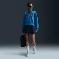 NikeCourt Phoenix Fleece жіноча Over-оверсайз Crew-Neck Tennis світшот блакитний