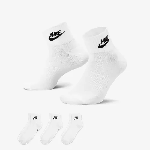 Nike Everyday Essential Ankle шкарпетки (3 пар) колір білий