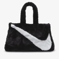Nike Sportswear Faux Fur Tote (10L) колір чорний