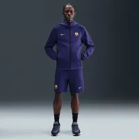 FC Barcelona Tech Windrunner чоловічі Nike Soccer Fleece Full-Zip Толстовка з капюшоном колір фіолетовий