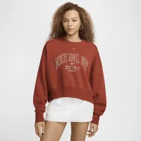 Nike Sportswear Phoenix Fleece женская Over-оверсайз Crew-Neck Graphic свитшот Orange