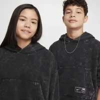 Nike Culture Of баскетбольні Big дитячі Fleece Pullover Толстовка з капюшоном колір чорний