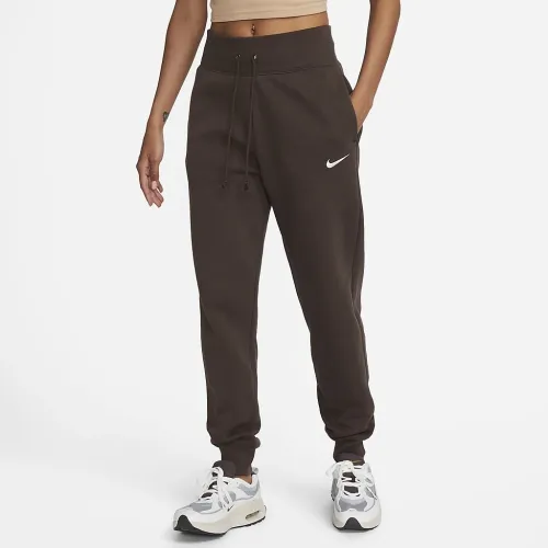 Nike Sportswear Phoenix Fleece женская С высокой Талией Joggers цвет коричневый