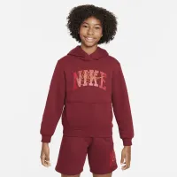 Nike Sportswear Club Fleece Big дитячі Pullover Толстовка з капюшоном колір червоний