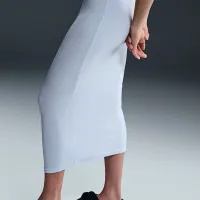 Nike Sportswear Chill Knit жіноча Tight Mini-Rib Tank Костюм блакитний