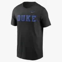 Duke синий Devils Primetime Wordmark мужские Nike College футболка цвет черный