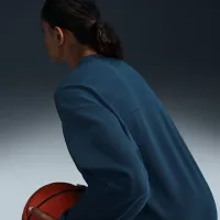 Nike Swoosh Fly женская Dri-FIT оверсайз French Terry баскетбольные свитшот синий