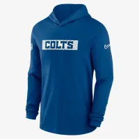 Indianapolis Colts Sideline чоловічі Nike Dri-FIT NFL Long-Sleeve Hooded Top блакитний