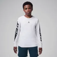 Nike Jordan Big детские MVP Flight Long Sleeve футболка цвет белый