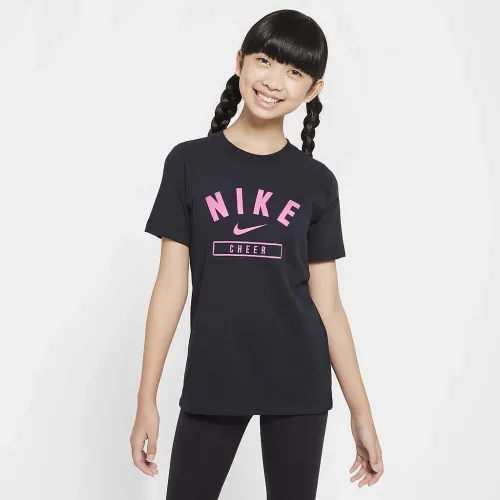 Nike Big дитячі (Girls') Cheer футболка колір чорний