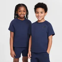 Nike Tech Fleece Little дитячі Tee and шорти комплект колір сірий