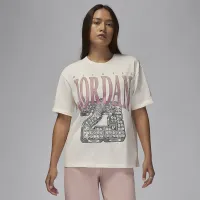 Nike Jordan (Her)itage жіноча Graphic футболка колір білий