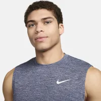 Nike чоловічі Heatheколір червоний Sleeveless Hydroguard Swim Shirt блакитний