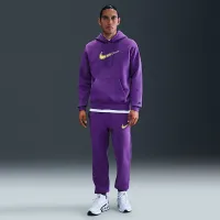 Nike Sportswear Club мужские Fleece Толстовка с капюшоном цвет фиолетовый