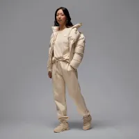 Nike Jordan жіноча оверсайз Long-Sleeve футболка колір коричневий