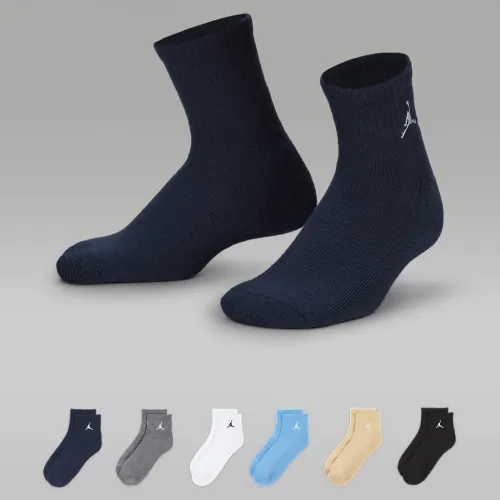 Nike Jordan Everyday Essentials Big дитячі Ankle шкарпетки (6 пар) різнокольорові