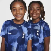 Tottenham Hotspur Academy Pro Big детские Nike Dri-FIT Soccer Pre-Match Short-Sleeve Top синий