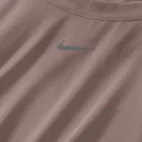 Nike One Classic жіноча Dri-FIT Short-Sleeve Cropped Top колір фіолетовий