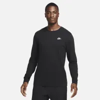 Nike Sportswear Club мужские Long-Sleeve футболка цвет черный