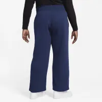 Nike Sportswear Phoenix Fleece женская С высокой Талией Wide-Leg Sweatpants (большие размеры) синий