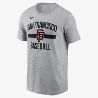 San Francisco Giants Arched мужские Nike MLB футболка цвет серый