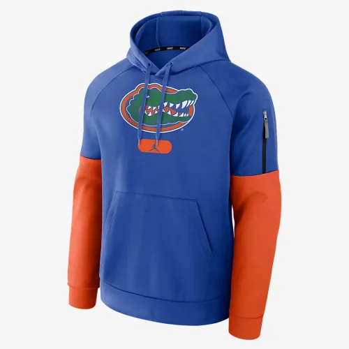 Nike Florida Gators Fitness Men’s Jordan Brand Therma College Pullover Толстовка з капюшоном блакитний