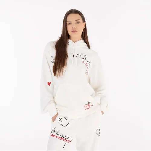 Кофта/футболка Champion Hooded свитшот 116274-WW036 - Белая