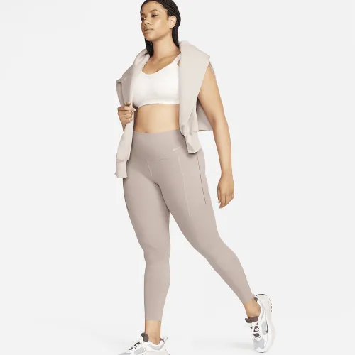 Nike Universa жіноча Medium-Support З високою талією 7/8 лосіни з кишенямиколір коричневий