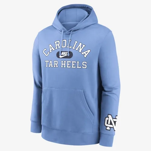 North Carolina Tar Heels Legacy Club Foundational мужские Nike College Pullover Толстовка с капюшоном синий