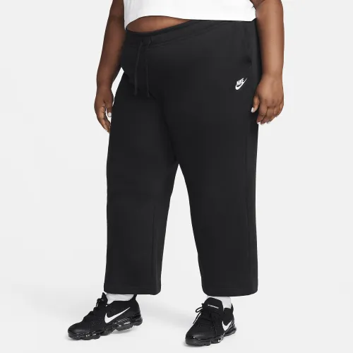 Nike Sportswear Club Fleece женская Mid-Rise Wide-Leg Sweatpants (большие размеры) цвет черный
