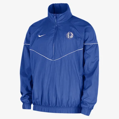 Dallas Mavericks Courtside Windrunner чоловічі Nike NBA Anorak Куртка блакитний