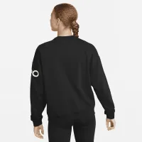 Nike Dri-FIT Get Fit жіноча French Terry Graphic Crew-Neck світшот колір чорний