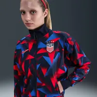 USWNT Academy Pro жіноча Nike Dri-FIT Soccer Anthem Куртка блакитний