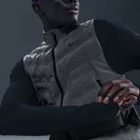 Nike мужские Therma-FIT ADV Reflective Running Vest цвет серый