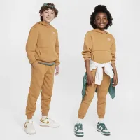 Nike Sportswear Club Fleece Big детские Pullover Толстовка с капюшоном цвет коричневый