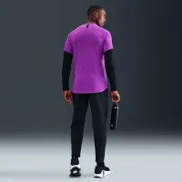 Nike Pro тренувальні чоловічі Dri-FIT Short-Sleeve Top колір фіолетовий