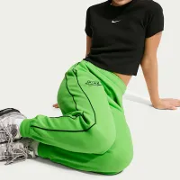 Nike Air Big дитячі Fleece Joggers колір зелений