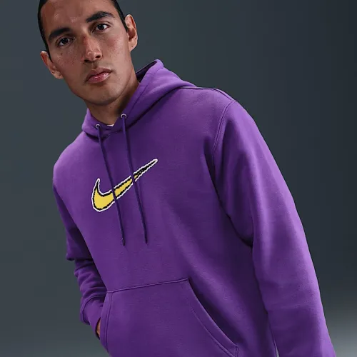 Nike Sportswear Club чоловічі Fleece Толстовка з капюшоном колір фіолетовий