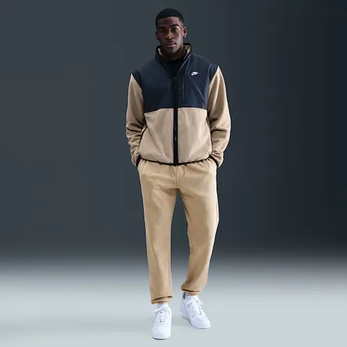 Nike Sportswear Club мужские Washed Cuffed Fleece Pants цвет коричневый