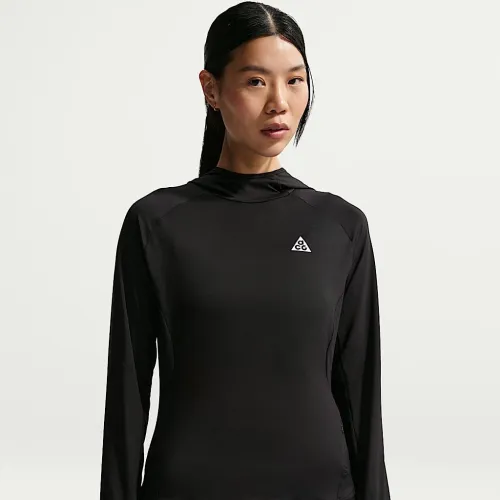 Nike ACG женская UV-Resistant Hooded Trail Running Mid-Layer Top цвет черный