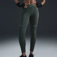 Nike Pro женская Mid-Rise 7/8 Graphic лосины цвет зеленый