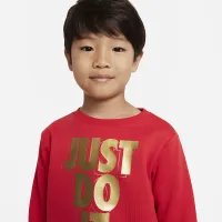 Nike Just Do It Gifting Crewneck Little детские Crewneck Red