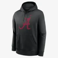 Alabama Crimson Tide Primetime Everколір зелений Club Primary Logo чоловічі Nike College Pullover Толстовка з капюшоном колір чорний