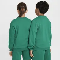 Nike Sportswear Club Big дитячі French Terry Crew-Neck світшот колір зелений