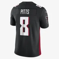 Kyle Pitts Atlanta Falcons мужские Nike Dri-FIT NFL Limited Football Jersey цвет черный