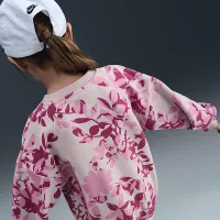 Nike Little детские Floral Camo Crew and лосины набор Pink
