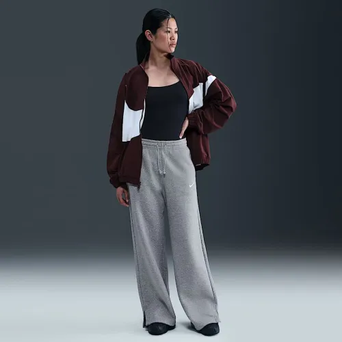 Nike Sportswear Phoenix Fleece женская С высокой Талией Wide-Leg Pants цвет серый